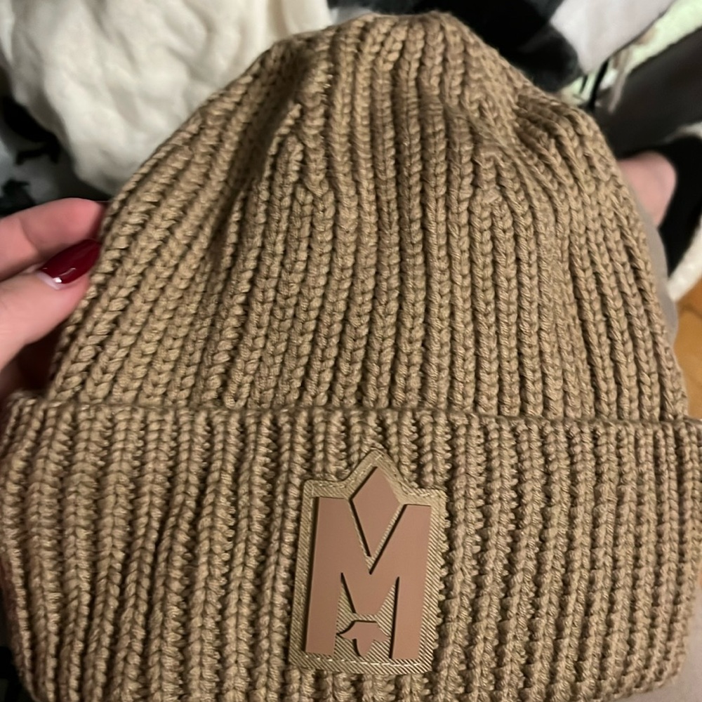 Brown beige MACKAGE hat knit. Nwt